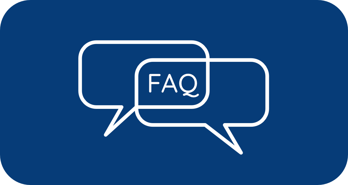 Sprechblase zu FAQs